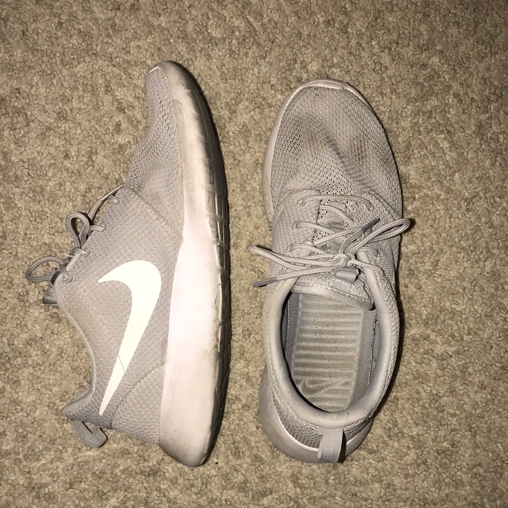 Grey Nike shoes
